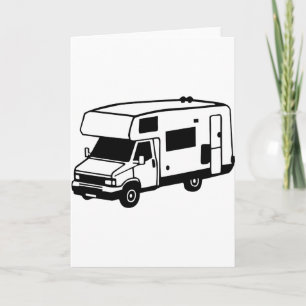 Cartão De Festividades carro de campismo
