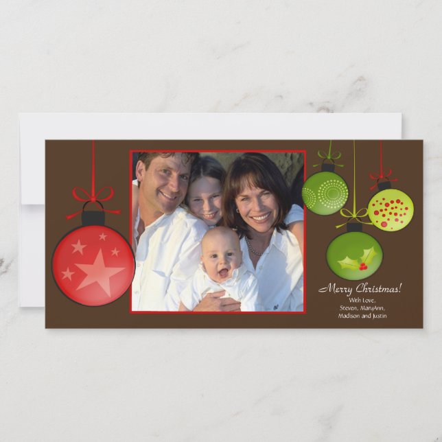 Cartão De Festividades Carro de Fotografias de Feriados Felizes (Frente)