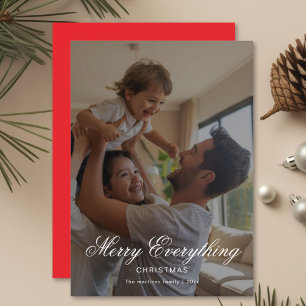 Cartão De Festividades Carro de Natal da Família de Felizes Personalizada