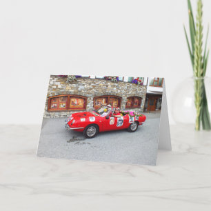Cartão De Festividades Carro desportivo em Seefeld em Tirol
