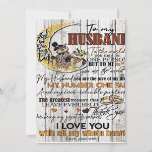 Cartão De Festividades Carta Ao Meu Marido, Carta De Amor