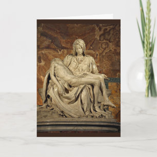 CARTÃO DE FESTIVIDADES CARTA DE MICHELANGELO PIETA