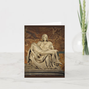 CARTÃO DE FESTIVIDADES CARTA DE MICHELANGELO PIETA