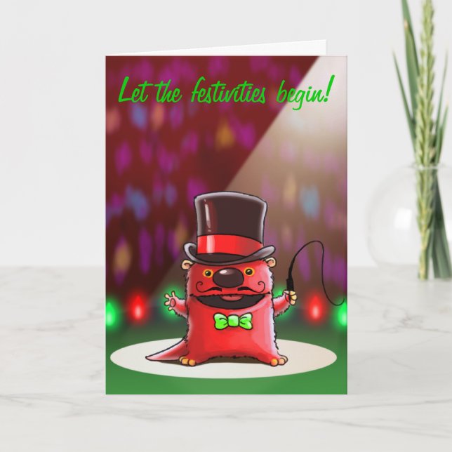 Cartão De Festividades Carta de Natal do Rio Otter (Frente)