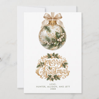 CARTÃO DE FESTIVIDADES CARTA DE NATAL MODERNA MÍNIMA