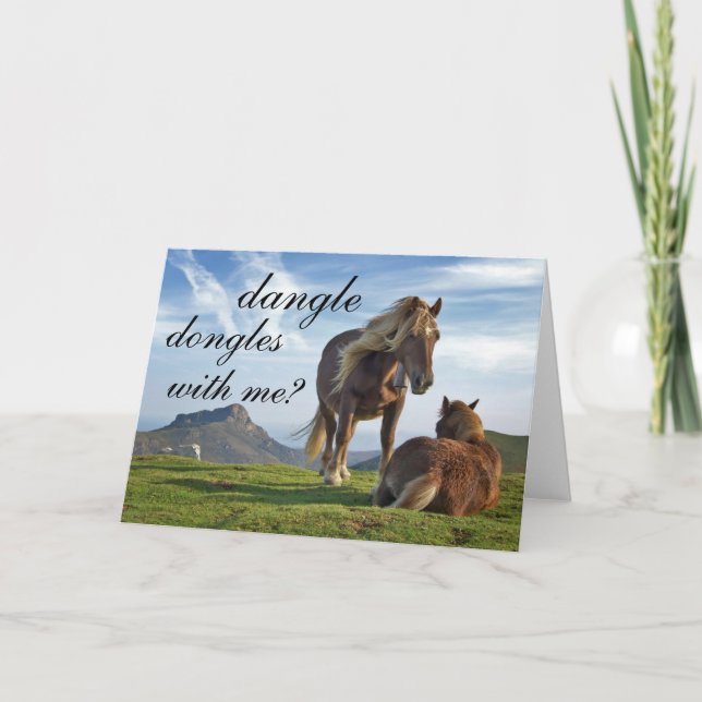 Cartão De Festividades carta de proposta romântica (Frente)