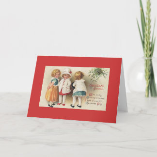 Cartão De Festividades Cartão/cartão de nota - meninas do vintage no