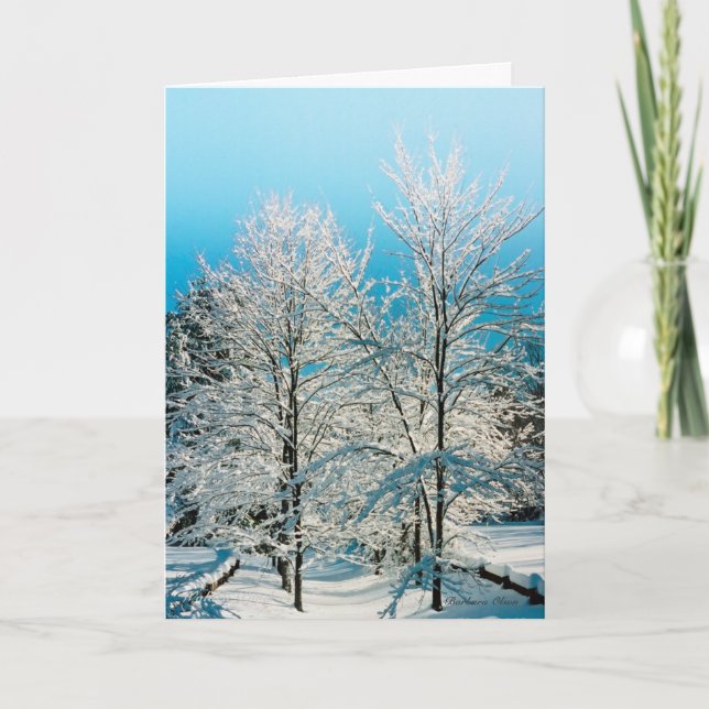 Cartão De Festividades ***Cartão de Férias: cheio natural da divindade. (Frente)