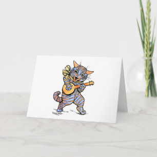 Cartão De Festividades Cartão: Gato de Louis Wain