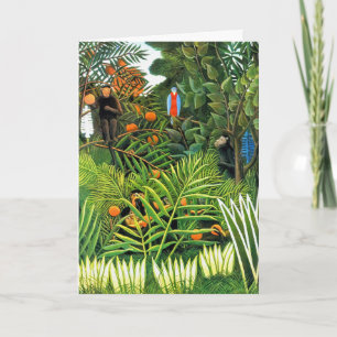Cartão De Festividades Cartão: "Paisagem Exótica"/"Pagamento Exotique"
