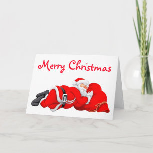 Cartão De Festividades Cartão/Papais noeis de saudação de Natal