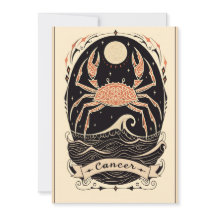 Cartão-postal - Cancer Celestial Arte Básica