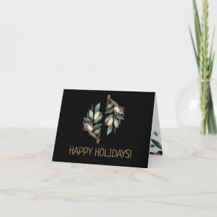 Cartão De Festividades Cartão-postal com ramificação verde