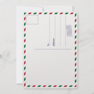 Cartão De Festividades Cartão-postal de Feliz Natal do Script de Pincel 