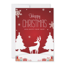 Cartão-postal de Natal Feliz