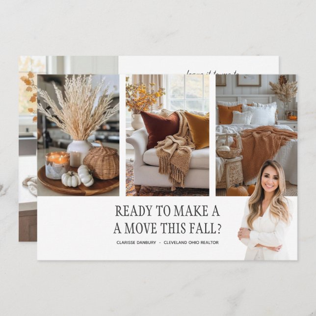 Cartão De Festividades Cartão-postal para a plantação de abóbora imobiliá (Frente/Verso)