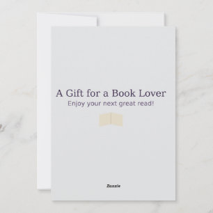 Cartão De Festividades Cartão-presente para pavimentos de Livros - Desenh