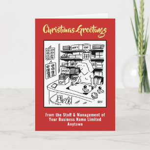 Cartão De Festividades Cartas de Natal para os Corretores ou Suprimentos