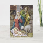 Cartão De Festividades Cartas de Natal Religiosas | A Santa Família<br><div class="desc">Belos cartões religiosos de Natal celebrando o verdadeiro significado do Natal.</div>