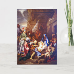 Cartão De Festividades Cartas de Natal Religiosas   Adoração dos reis 6