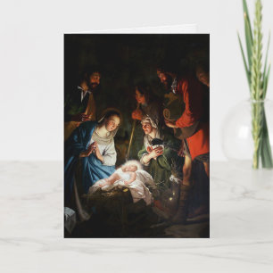 Cartão De Festividades Cartas de Natal Religiosas Adoração dos Reis 8