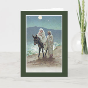 Cartão De Festividades Cartas de Natal Religiosas   Mary, Joseph e Jesus