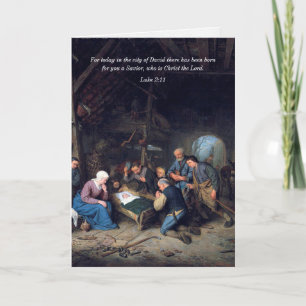 Cartão De Festividades Cartas de Natal Religiosas Pastores