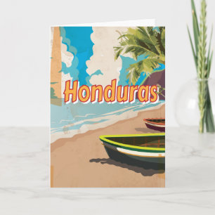 Cartão De Festividades Cartaz de férias vintage de Honduras