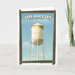 Cartão De Festividades Cartaz de Los Angeles de trem