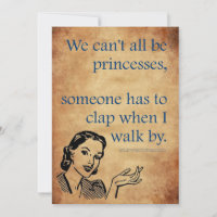 Cartaz retrô vintage das princesas da SlipperyJoe'