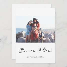 Cartão De Festividades Carte de voeu fotografia Bonnes fêtes à personnali