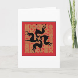 Cartão De Festividades Carte de vœux Lévriers