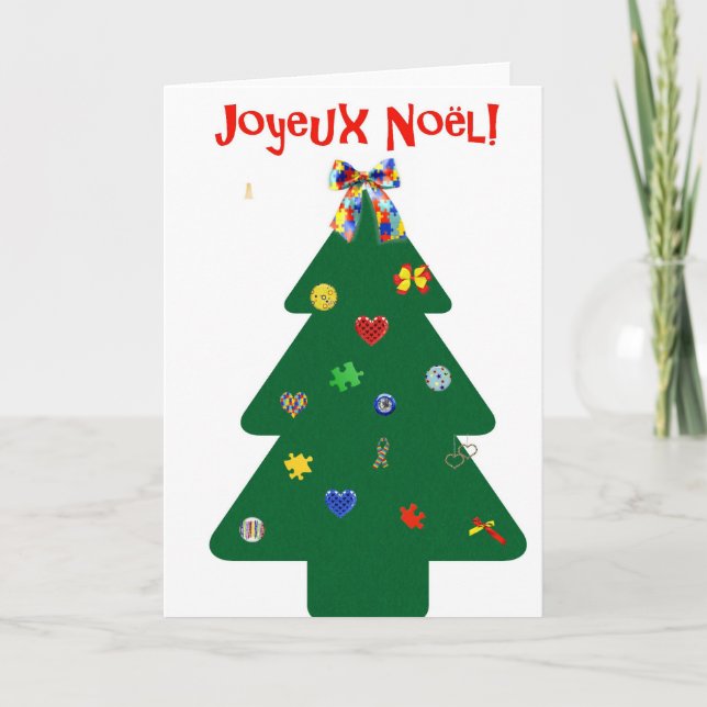 Cartão De Festividades Carte Sapin de Noël (Frente)