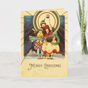Cartão De Festividades Carteira de Natal Retroativa