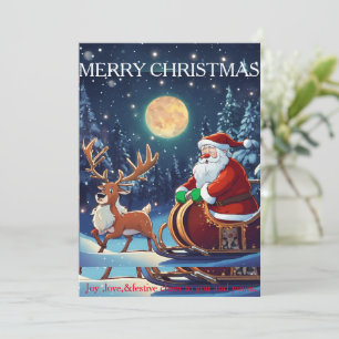Cartão De Festividades Carteira de Natal "Santa Claus"
