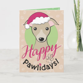 Cartão De Festividades Cartoon de Natal festejado Iggy Dog Feliz Dias