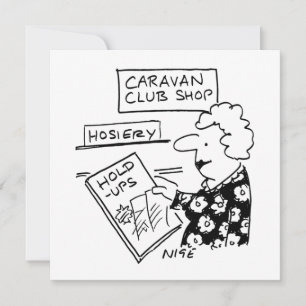 Cartão De Festividades Cartoon do Compro Caravan Club Hosiery hold-Ups