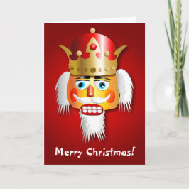 Cartão De Festividades Cartoon do Rei Nutcracker do Xmas