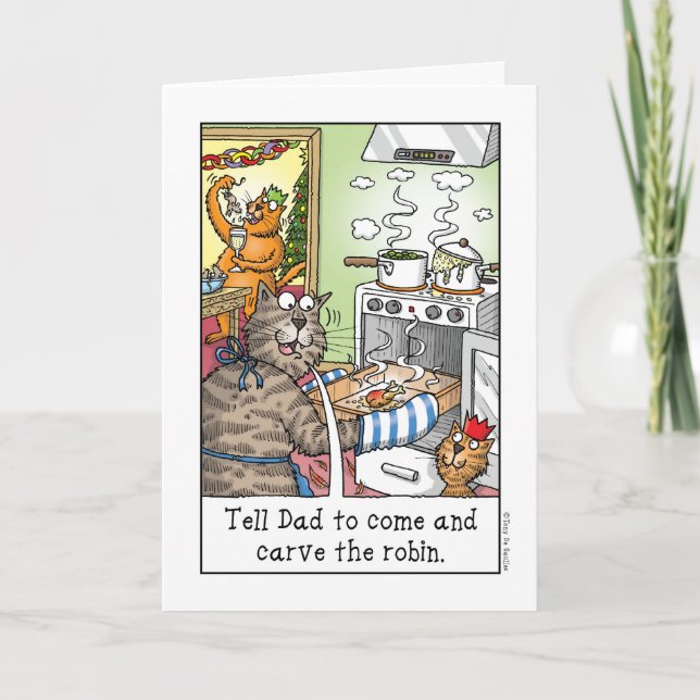 Cartão De Festividades Carve the robin! (Frente)