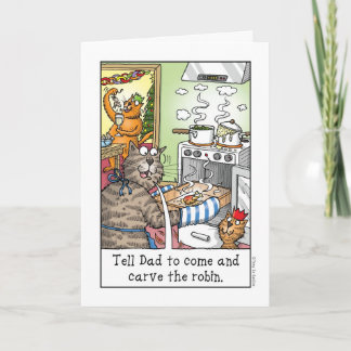 Cartão De Festividades Carve the robin!