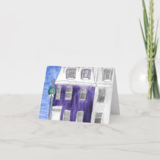 Cartão De Festividades Casa de Férias com Coroa