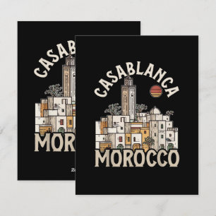 Cartão De Festividades casablanca marrocos