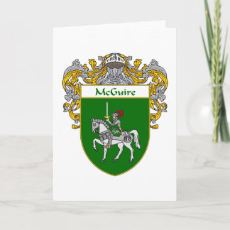 Cartão De Festividades Casaco de Armas McGuire (Mantled)