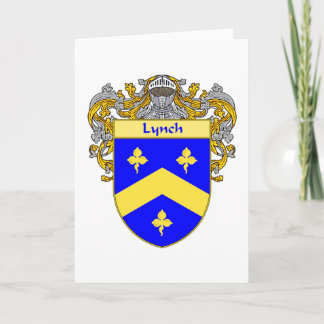 Cartão De Festividades Casaco de Braços Lynch (Mantled)