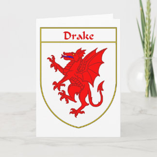 Cartão De Festividades Casaco de Drake de Armas/Proteção Familiar