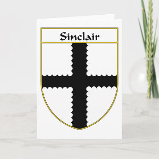 Cartão De Festividades Casaco Sinclair de Armas/Proteção Familiar