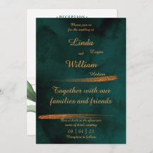 Casamento Floral Escuro Verde e Dourado