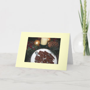 Cartão De Festividades Casca de Cana-de-Açúcar Com Receita