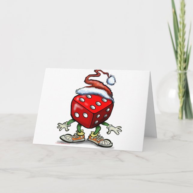 Cartão De Festividades Casino Christmas (Frente)