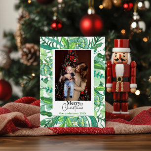 Cartão De Festividades Castanho Castor Aquarela Feliz Natal